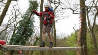 Rope & Ladder Climb / Crate Climbing / Wobbly Pole / Tyrolean photo